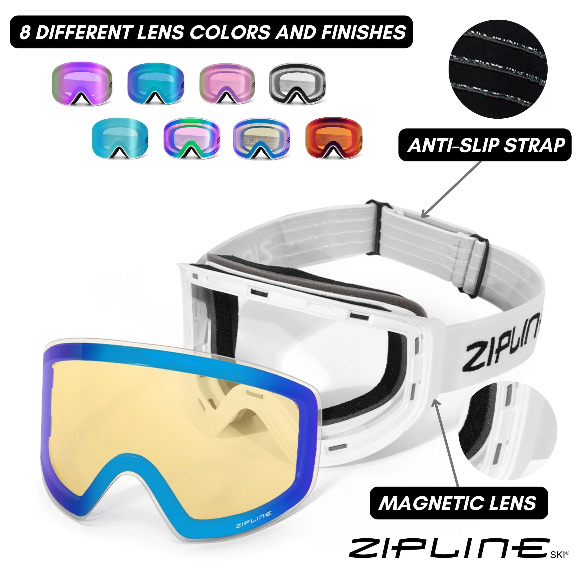 Podium XT Replacement Lens Only — Zipline Ski